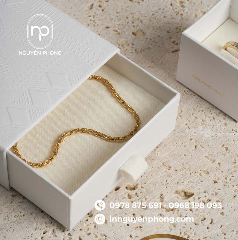 In hộp đựng trang sức dạng rút